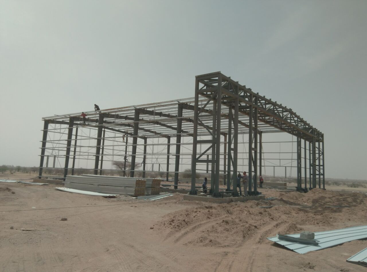 Edificio per telaio in acciaio pre-ingegnerizzato Hangar di fabbricazione in acciaio strutturale