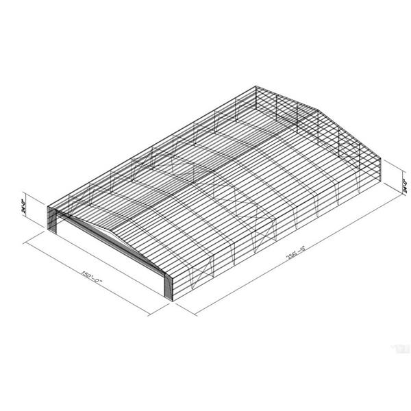 Hangar prefabbricato in acciaio leggero ad alte prestazioni a basso costo per l'Australia